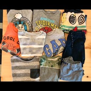 Boys 5T Shirts & Shorts/1swim trunk 5/6-10 Total (Avg. $2.50ea w/Del!) no stains
